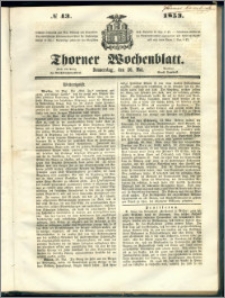 Thorner Wochenblatt 1853, No. 43