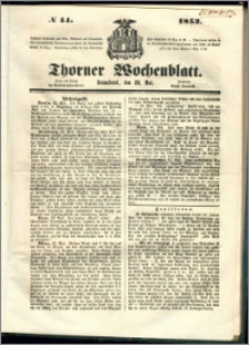 Thorner Wochenblatt 1853, No. 44