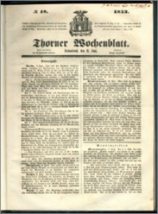 Thorner Wochenblatt 1853, No. 48