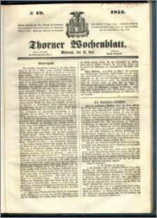 Thorner Wochenblatt 1853, No. 49