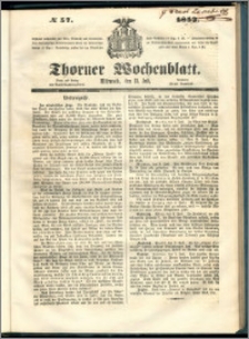 Thorner Wochenblatt 1853, No. 57