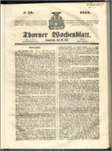 Thorner Wochenblatt 1853, No. 58