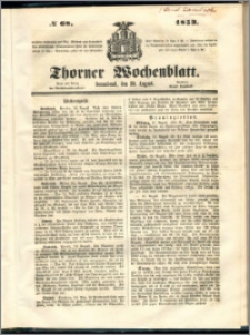 Thorner Wochenblatt 1853, No. 68