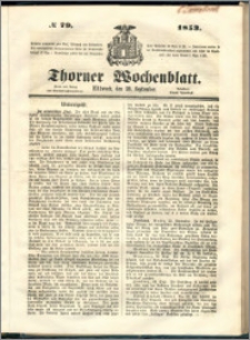 Thorner Wochenblatt 1853, No. 79