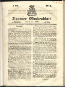 Thorner Wochenblatt 1853, No. 80 + Extra Beilage