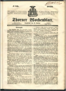 Thorner Wochenblatt 1853, No. 84
