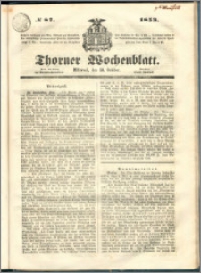 Thorner Wochenblatt 1853, No. 87
