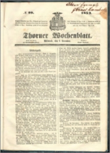 Thorner Wochenblatt 1853, No. 99 + Extra Beilage
