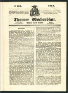 Thorner Wochenblatt 1853, No. 105