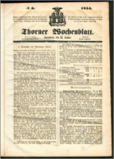 Thorner Wochenblatt 1854, No. 4