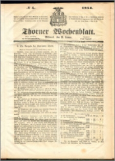 Thorner Wochenblatt 1854, No. 5