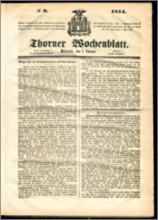 Thorner Wochenblatt 1854, No. 9