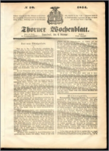 Thorner Wochenblatt 1854, No. 10
