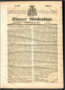 Thorner Wochenblatt 1854, No. 14
