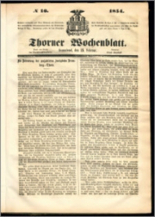 Thorner Wochenblatt 1854, No. 16