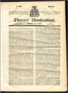 Thorner Wochenblatt 1854, No. 22