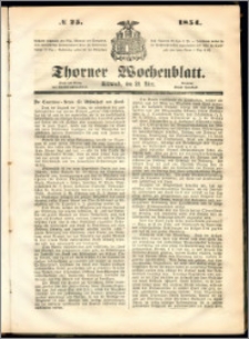 Thorner Wochenblatt 1854, No. 25