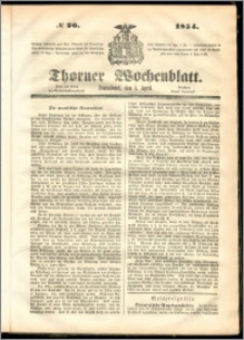 Thorner Wochenblatt 1854, No. 26