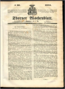 Thorner Wochenblatt 1854, No. 36