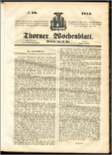 Thorner Wochenblatt 1854, No. 39