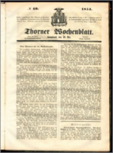 Thorner Wochenblatt 1854, No. 40