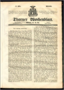 Thorner Wochenblatt 1854, No. 41