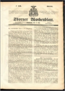 Thorner Wochenblatt 1854, No. 44