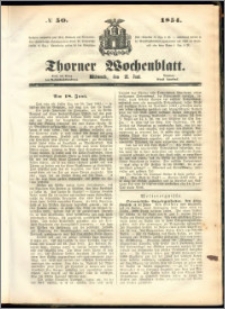 Thorner Wochenblatt 1854, No. 50