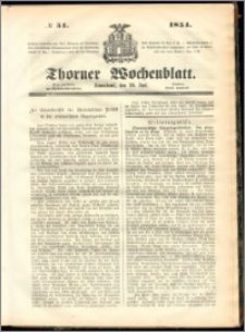 Thorner Wochenblatt 1854, No. 51