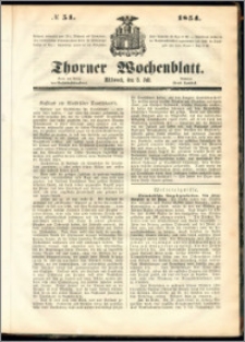 Thorner Wochenblatt 1854, No. 54