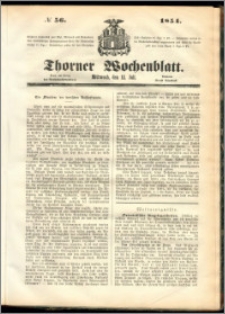 Thorner Wochenblatt 1854, No. 56