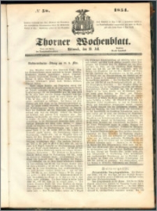 Thorner Wochenblatt 1854, No. 58