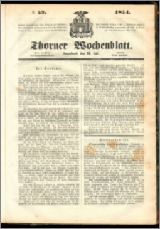 Thorner Wochenblatt 1854, No. 59