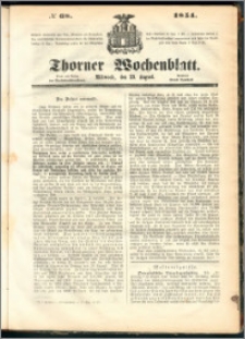 Thorner Wochenblatt 1854, No. 68