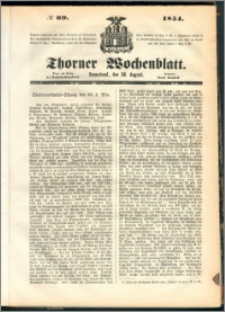 Thorner Wochenblatt 1854, No. 69