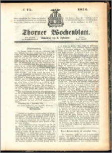 Thorner Wochenblatt 1854, No. 75