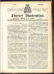 Thorner Wochenblatt 1854, No. 78