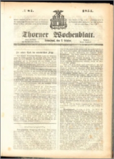 Thorner Wochenblatt 1854, No. 81