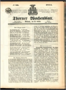 Thorner Wochenblatt 1854, No. 86