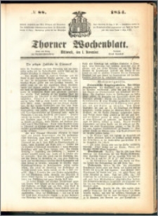 Thorner Wochenblatt 1854, No. 88
