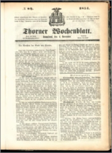 Thorner Wochenblatt 1854, No. 89