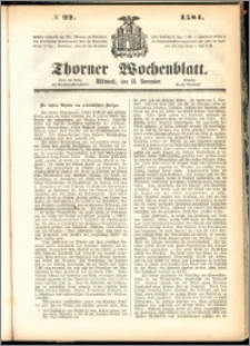 Thorner Wochenblatt 1854, No. 92