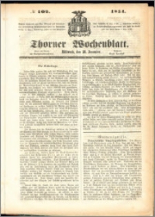 Thorner Wochenblatt 1854, No. 102