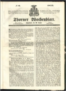 Thorner Wochenblatt 1855, No. 6