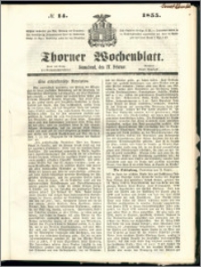 Thorner Wochenblatt 1855, No. 14