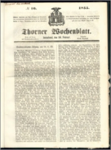 Thorner Wochenblatt 1855, No. 16