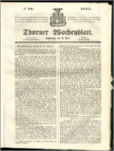 Thorner Wochenblatt 1855, No. 26