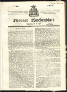 Thorner Wochenblatt 1855, No. 30