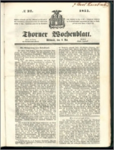Thorner Wochenblatt 1855, No. 37