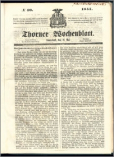 Thorner Wochenblatt 1855, No. 40